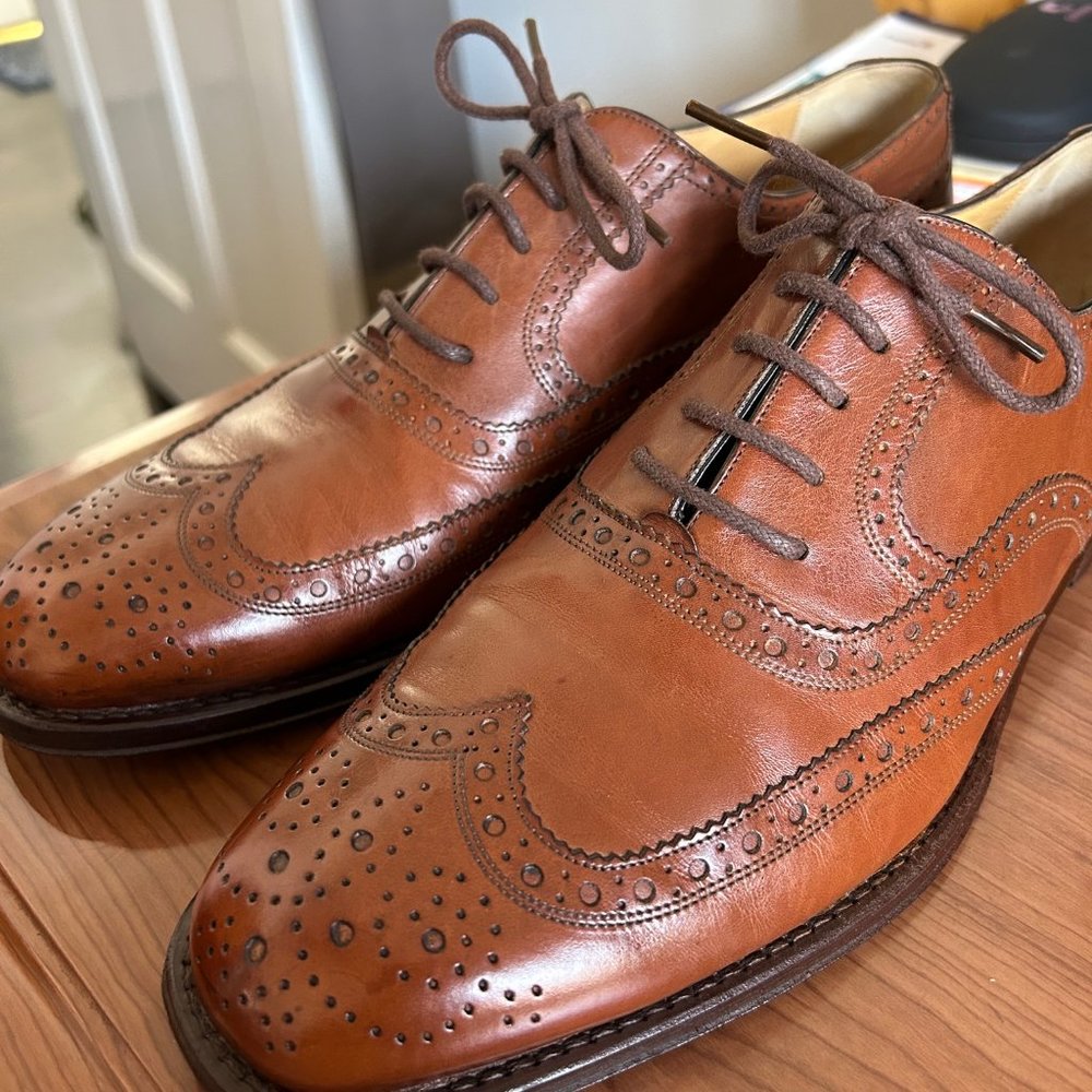 Bruno Magli 10M "Indio" wing tip shoes